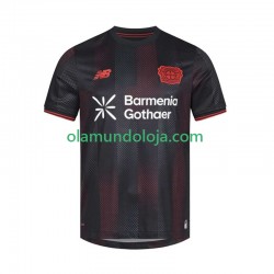 Camisola Bayer 04 Leverkusen Homem Equipamento Primeiro 2025-2026 Manga Curta